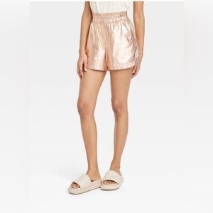 A New Day Crepe Pull on Short in Rose Gold